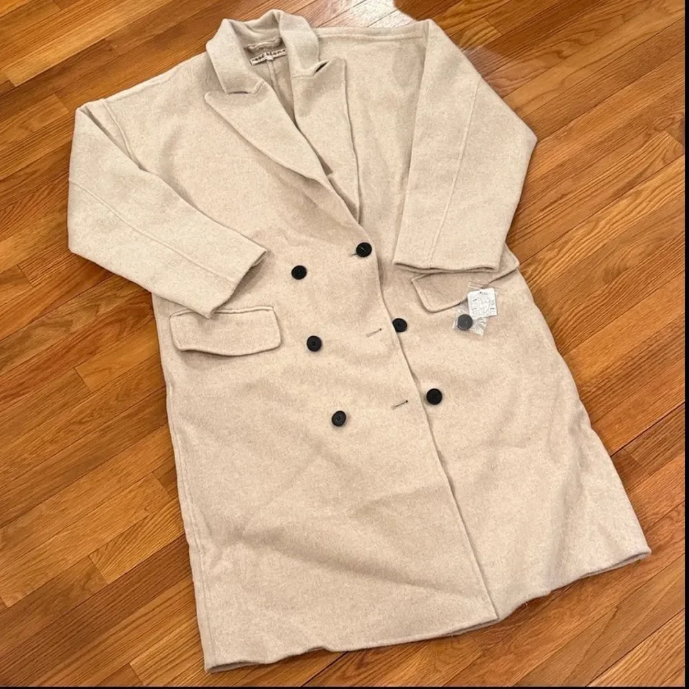 New Free People Adore You Wool Coat Size M